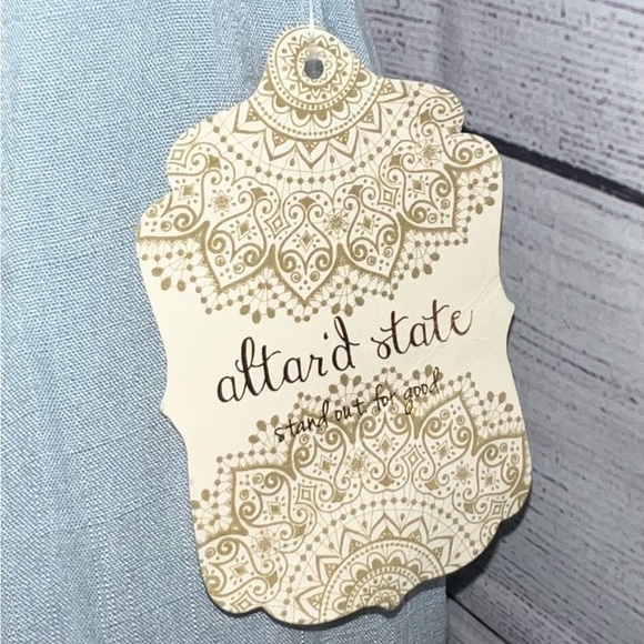 Altar’d State Light Mint Tie Back Cropped Jumpsuit - Picture 4 of 7